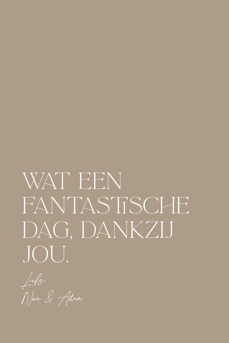 Bedankkaarten — Elegante stijl