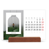 Bureaukalender met houten standaard  — De open boog [Januari]