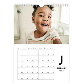 Fotokalender A4 — Schijnwerper effect