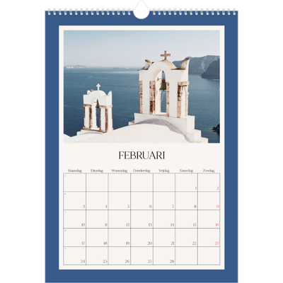 A3 Jaarkalender — Klassieke kleuren [Februari]