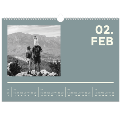 Fotokalender A3 — Modern en gedurft [Februari]