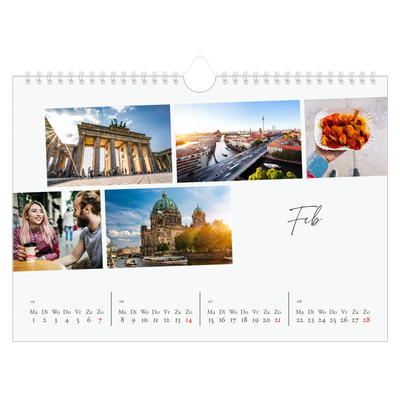 Fotokalender A4 — City trip [Februari]