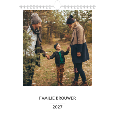 A4 Familieplanners — Simplistisch - gezinsplanner 3 personen [omslag]