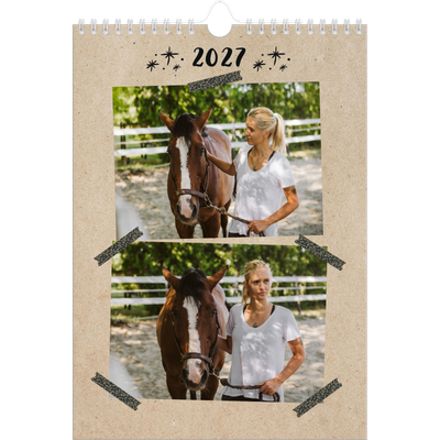 Fotokalender A4 (20 x 30 cm) — Foto's met plakband [omslag]