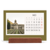 Bureaukalender met houten standaard  — Klassieke kleuren [omslag]