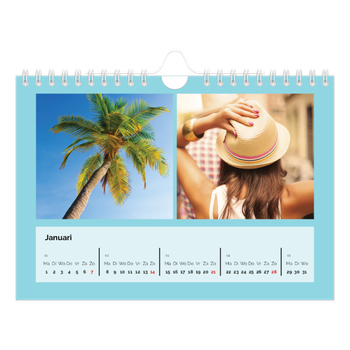 Fotokalender A5 — Fel gekleurde kaders