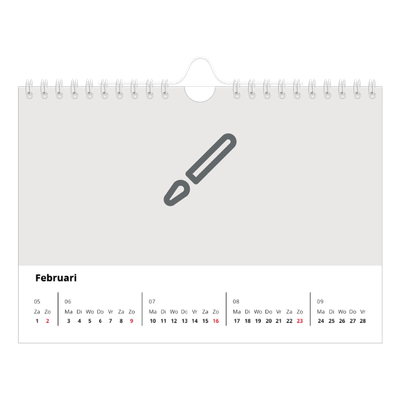 Fotokalender A5 — Ontwerp je eigen fotoproduct [Februari]