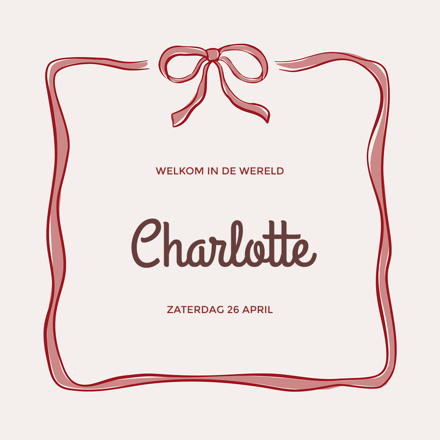 Uitnodigingen — In strikken gehuld