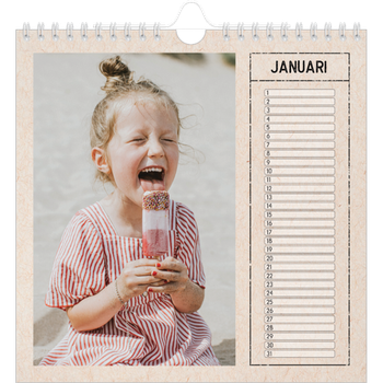 Fotokalender Vierkant — Stempel effect
