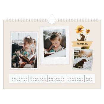 Fotokalender A4 — Vintage scrapbook