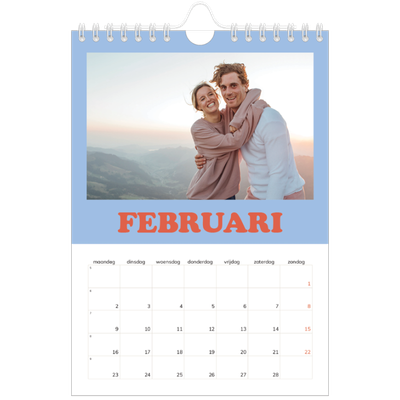 Fotokalender A5 — Retro stijl frames [Februari]