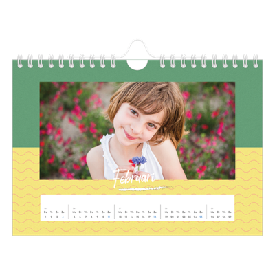 Fotokalender A5 — Kleuren en patronen [Februari]