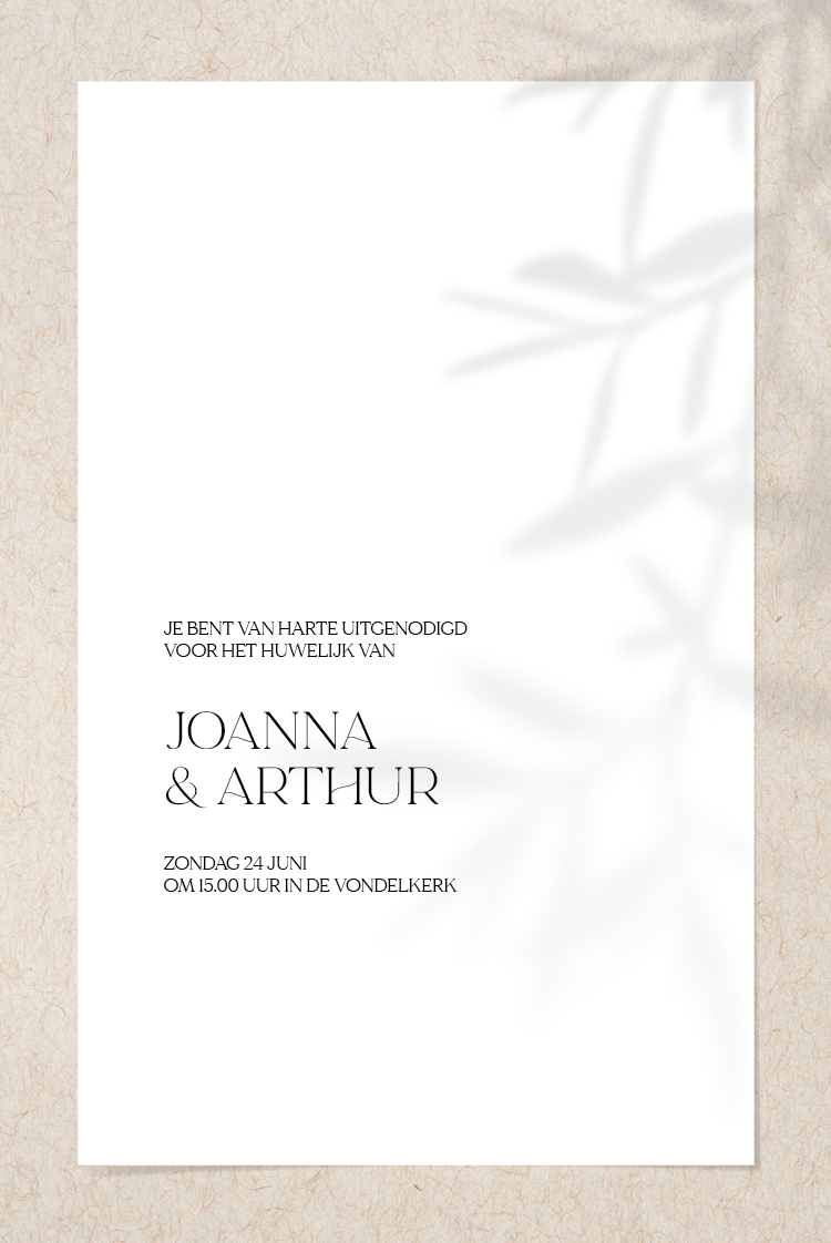 Uitnodigingen — Groene schaduwen