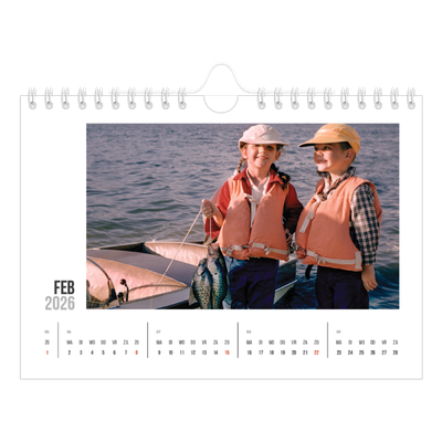 Fotokalender A5 — Verkorte tekst [Februari]