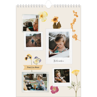 Fotokalender A4 (20 x 30 cm) — Vintage scrapbook [omslag]