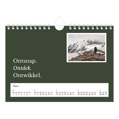Fotokalender A5 — Redactionele Aarde [Maart]