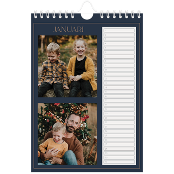 Fotokalender A5 — Pruisisch blauw