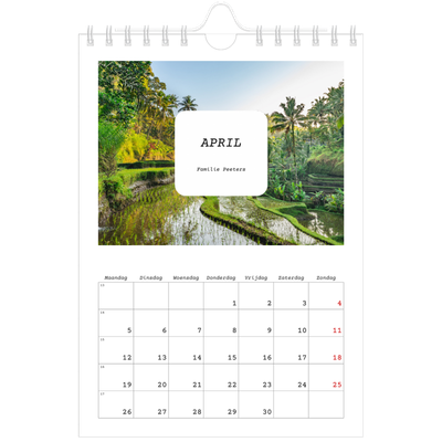 Fotokalender A5 — Het volledige verhaal [April]