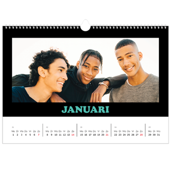 Fotokalender A5 — Vrolijke letters