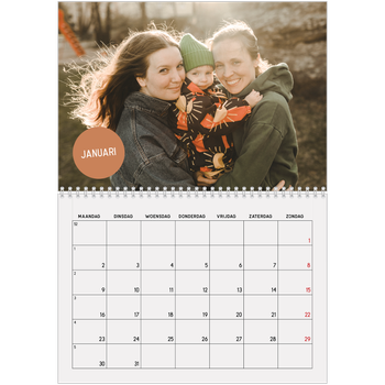 Fotokalender A4 Dubbel — Fotosticker