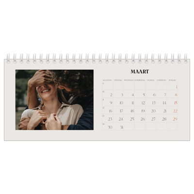 Bureaukalenders — Simpel ivoor [Maart]