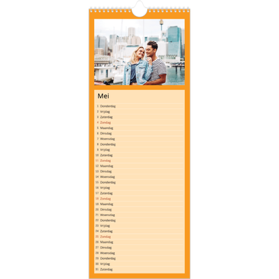 Smalle kalender  — Kleurrijke kaders [omslag]