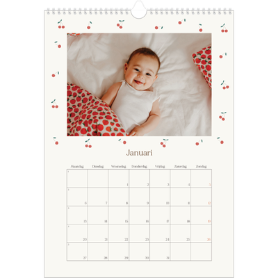 Fotokalender A5 — Kersen gelukzaligheid [Januari]