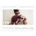 Fotokalender A4 — Grote maandaanduiding [Februari]