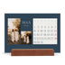 Bureaukalender met houten standaard  — Leisteen & schreef [Maart]