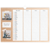 A3 Familieplanners — Natuurlijke handcraft - gezinsplanner 3 personen [Maart]