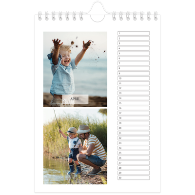 Fotokalender A5 — Klassieke kalender [April]