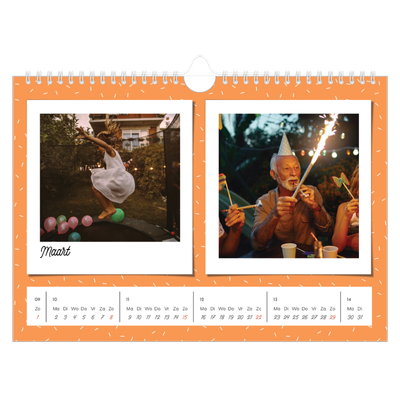 Fotokalender A4 — Snapshots in felle kleuren [Maart]