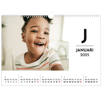 Fotokalender A3 — Schijnwerper effect