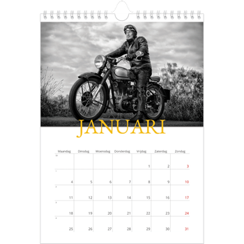 Fotokalender A4 — Historische stijl