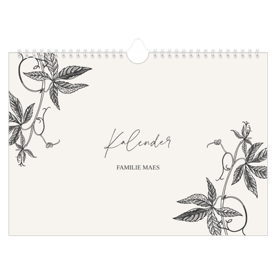 Fotokalender A4 — Inkt & klimop [omslag]