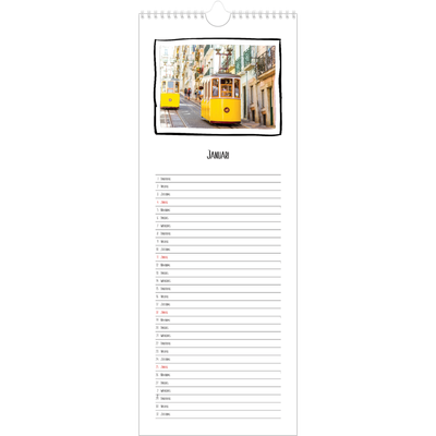 Smalle kalender  — Plakboekmomenten [Januari]