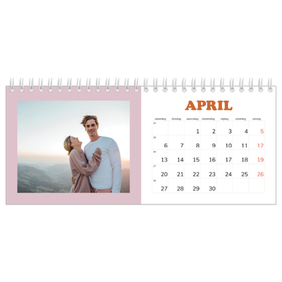 Bureaukalenders — Retro stijl frames [April]