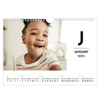 Fotokalender A4 — Schijnwerper effect