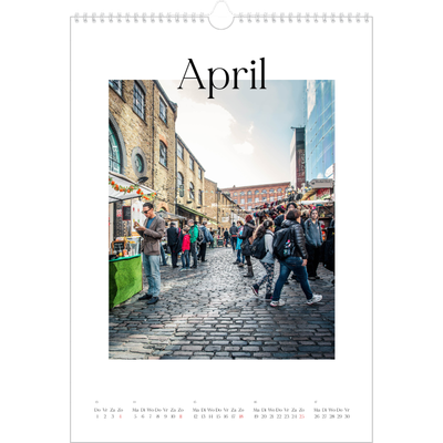 A3 Jaarkalender — Mijn reisverhaal - Londen [April]
