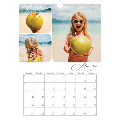 A3 Jaarkalender — Momentopnamen en schrift [omslag]
