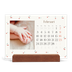 Bureaukalender met houten standaard  — Kersen gelukzaligheid [Februari]
