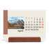 Bureaukalender met houten standaard  — Bezienswaardigheden van de wereld [April]