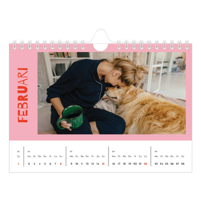 Fotokalender A5 — Vrolijk & kleurrijk [Februari]