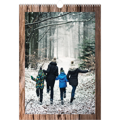 A3 Jaarkalender — Houtpatroon [omslag]