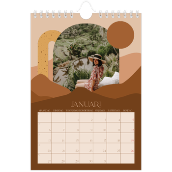 Fotokalender A5 — Neutrale bergen