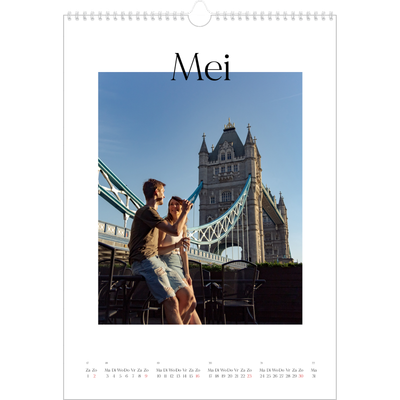 A3 Jaarkalender — Mijn reisverhaal - Londen [Mei]