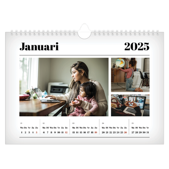 Fotokalender A4 — Vers van de pers