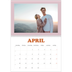 Fotokalender A4 Dubbel (30 x 40 cm) — Retro stijl frames [April]