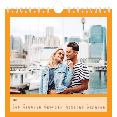 Jaarkalenders vierkant — Kleurrijke kaders [Mei]