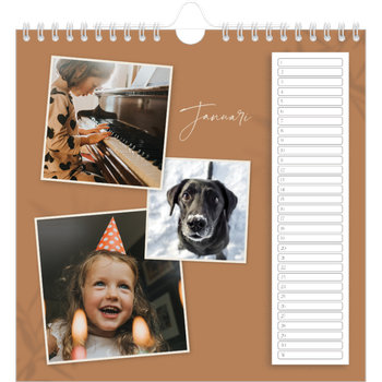 Fotokalender Vierkant — Warme aardetinten